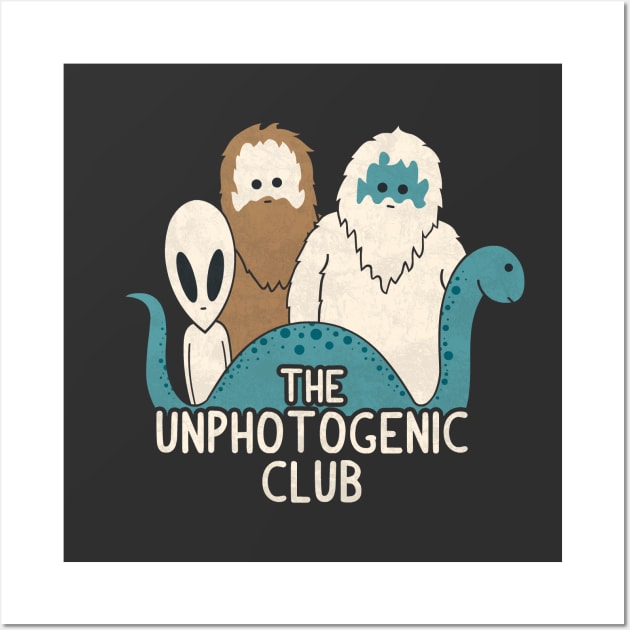 Unphotogenic Club Wall Art by HandsOffMyDinosaur